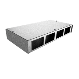 [DBH 100 401] Boîte de raccordement pour 4 FLF horizontale en AGS, vide 