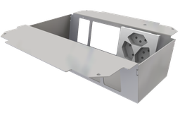 [UBD 261 273] Élément de prise pour 2x5 FLF, inclus 1x 3xT13 blanc 