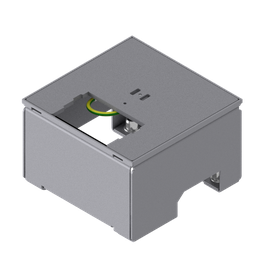 [UBD 132 001] Boîte de sol UBD 130 avec couvercle en 4mm AGS, sans bord (de protection) avec découpe