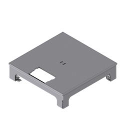 [UBD 217 001] Boîte de sol UBD 210 small en acier inoxydable,sans bord (de protection),  couvercle avec découpe en 4mm AGS