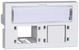 [BRE 304 293] FLF-Abdeckplatte, 2 Port, für Cat. 6A R&amp;M, weiss