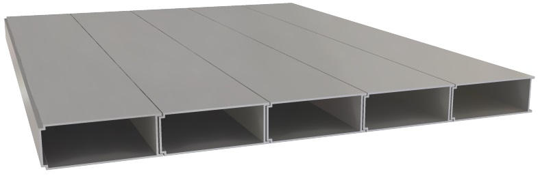 Produktbild UFK 375 030  -  Unterflur-Kanal UFK 30, 5-zügig, 375 x 30 x 2000 mm