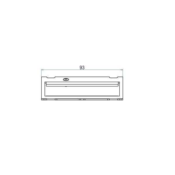 Produktbild UBD 100 145  -  Steckdoseneinsatz mit 2x 45x45-Ausschnitten, leer