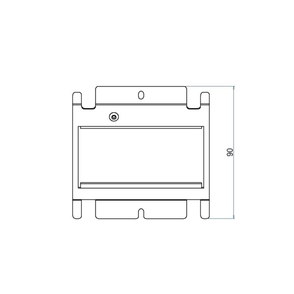 Produktbild UBD 100 145  -  Steckdoseneinsatz mit 2x 45x45-Ausschnitten, leer