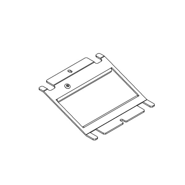 Produktbild UBD 100 145  -  Steckdoseneinsatz mit 2x 45x45-Ausschnitten, leer