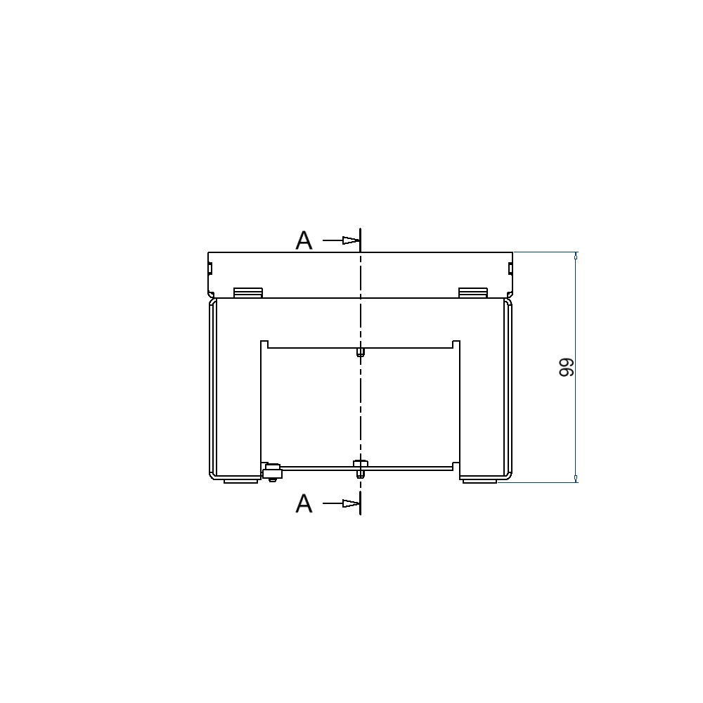 Produktbild UBD 130 123 - Unterflur-Bodendose UBD 130 inkl. belegtem Blinddeckel aus Chromstahl, geschliffen