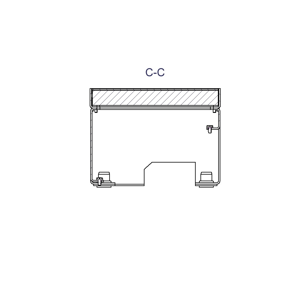 Produktbild UBD 130 123 - Unterflur-Bodendose UBD 130 inkl. belegtem Blinddeckel aus Chromstahl, geschliffen
