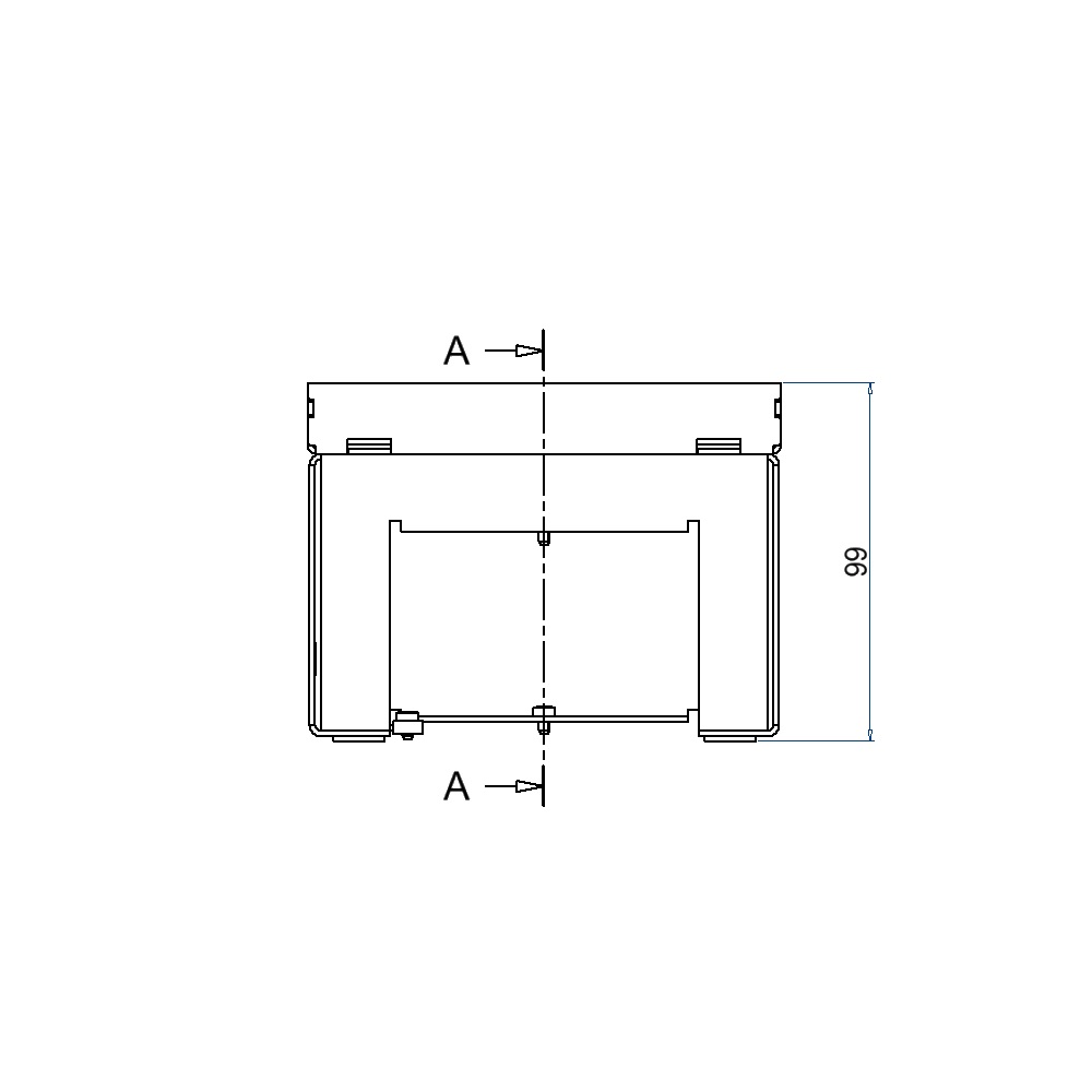 Produktbild UBD 130 129 - Unterflur-Bodendose UBD 130 inkl. Blinddeckel mit Kante und 15mm Vertiefung