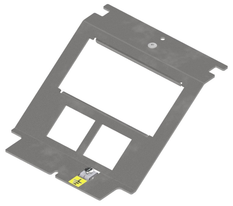 UBD 130 190  -  Steckdoseneinsatz mit 2x 45x45- und 2x MH-Ausschnitten, leer