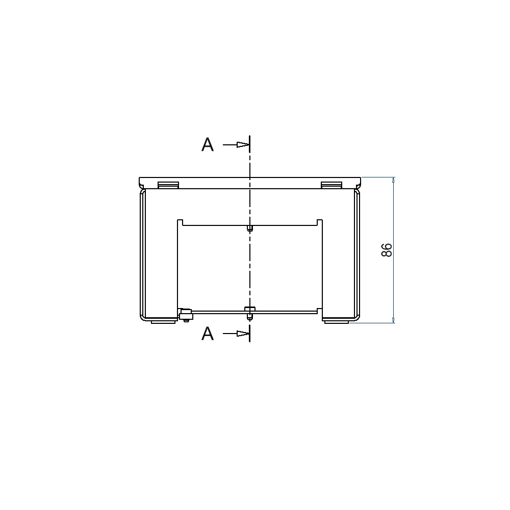 Produktbild UBD 132 001 - Unterflur-Bodendose UBD 130 inkl. belegtem Deckel aus 4mm SVZ, ohne Schutzkante, mit Ausschnitt