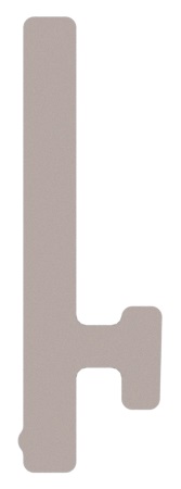 Produktbild UBK 100 008  -  Sichtkante zu Unterflur-Bodenkanal UBK, für 8mm Vertiefung