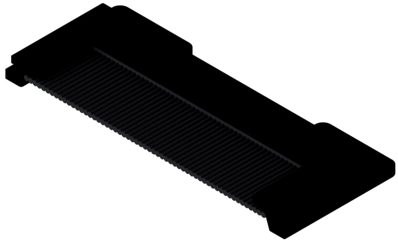 Produktbild UBK 134 003S - Bürstenhalter zu UBK 300 und 400 für 3mm Vertiefung