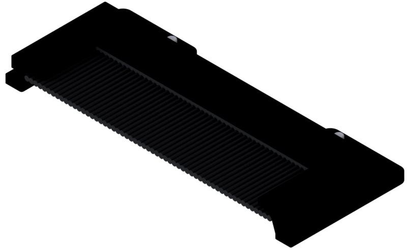 Produktbild UBK 134 005S - Bürstenhalter zu UBK 300 und 400 für 5mm Vertiefung