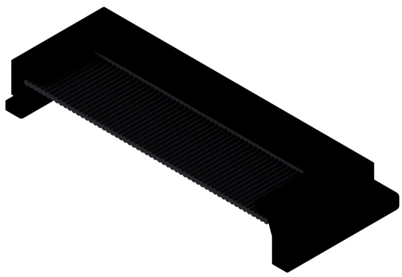 Produktbild UBK 134 015S - Bürstenhalter zu UBK 300 und 400 für 15mm Vertiefung