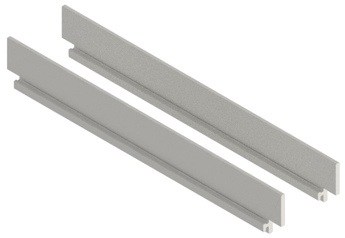 Produktbild UBK 200 152 - Sichtkantenprofil für Winkel-Verbinder zu Unterflur-Bodenkanal UBK, 15mm Vertiefung