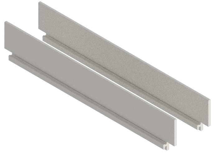 Produktbild UBK 200 222 - Sichtkantenprofil für Winkel-Verbinder zu Unterflur-Bodenkanal UBK, 22mm Vertiefung