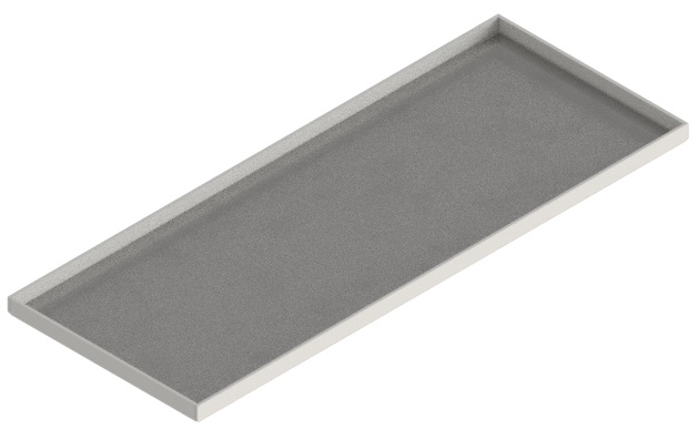 Produktbild UBK 201 121  -  Blind-Deckel zu UBK 200 mit Kante geschlossen, für 12mm Vertiefung