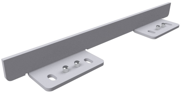 Produktbild UBK 201 129  -  Endstückkappe für Deckelzuschnitt zu Unterflur-Bodenkanal UBK 200, für 12mm Vertiefung