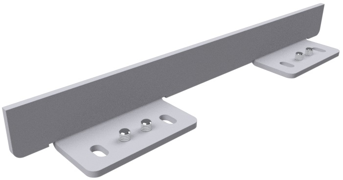 Produktbild UBK 201 159  -  Endstückkappe für Deckelzuschnitt zu Unterflur-Bodenkanal UBK 200, für 15mm Vertiefung