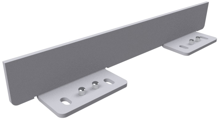 Produktbild UBK 201 229  -  Endstückkappe für Deckelzuschnitt zu Unterflur-Bodenkanal UBK 200, für 22mm Vertiefung