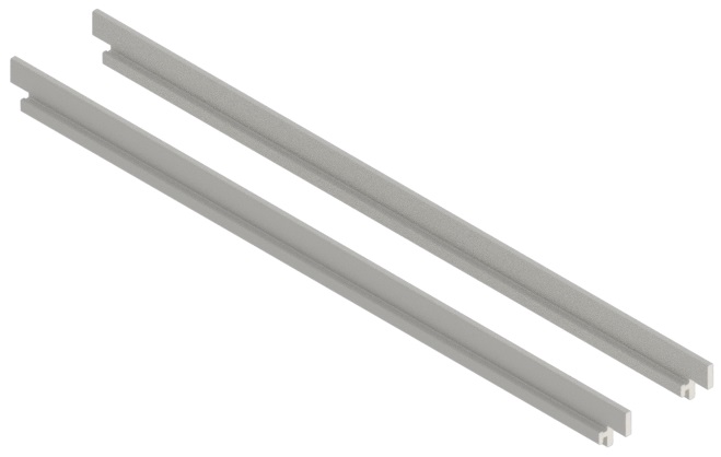 Produktbild UBK 300 052  -  Sichtkantenprofil für Winkel-Verbinder zu Unterflur-Bodenkanal UBK 300, 5mm Vertiefung