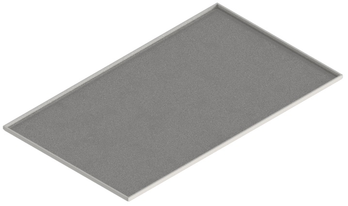 Produktbild UBK 301 051  -  Blind-Deckel zu UBK 300 mit Kante geschlossen, für 5mm Vertiefung