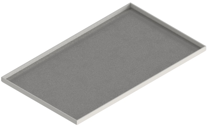 Produktbild UBK 301 121  -  Blind-Deckel zu UBK 300 mit Kante geschlossen, für 12mm Vertiefung