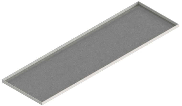 Produktbild UBK 301 153  -  Blind-Deckel zu UBK 300 mit Kante geschlossen, für 15mm Vertiefung