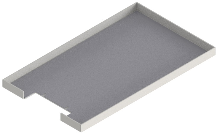 Produktbild UBK 301 225  -  Deckel für Bürstenauslass zu UBK 300 mit Kante geschlossen, für 22mm Vertiefung