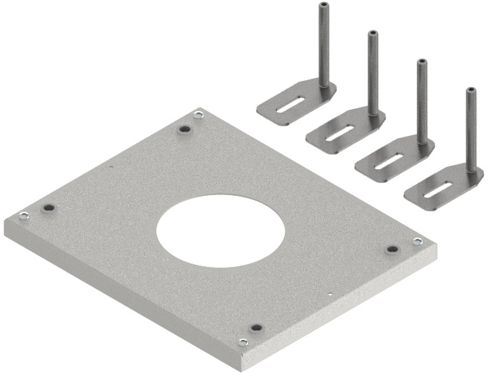 Produktbild UBD 160 210 - Aufstock-Rahmen aus SVZ inkl. 95mm Nivellierschrauben zu UBD 160 und 210