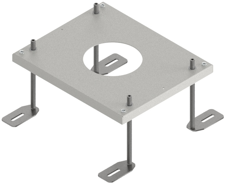 Produktbild UBD 160 211 - Aufstock-Rahmen aus SVZ inkl. 170mm Nivellierschrauben zu UBD 160 und 210