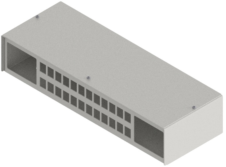 Produktbild MVT 150 244  -  Aufputz Medienverteiler für 24 Keystone (19.4mm Ausschnitt)