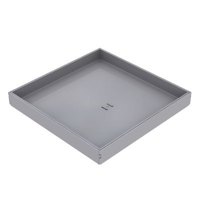 Produktbild DBK 160 150  -  Doppelboden-Auslass DBK 160 inkl. Blinddeckel mit Kante und 15mm Vertiefung