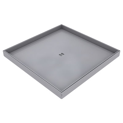 Produktbild DBK 260 150  -  Doppelboden-Auslass DBK 260 inkl. Blinddeckel mit Kante und 15mm Vertiefung