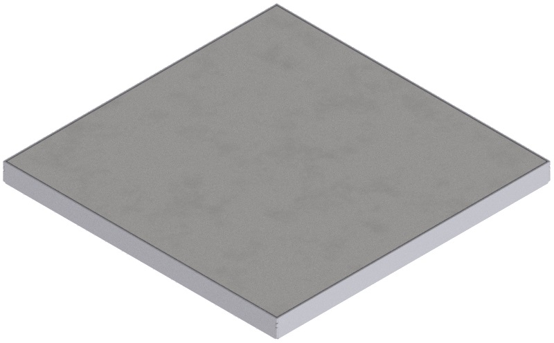 Produktbild DBK 320 000  -  Doppelboden-Auslass DBK 320 inkl. belegtem Blinddeckel aus Chromstahl, geschliffen