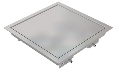 Produktbild DBR 160 000  -  Doppelboden-Auslass DBR 160 inkl. belegtem Blinddeckel aus Chromstahl, geschliffen, mit Rand