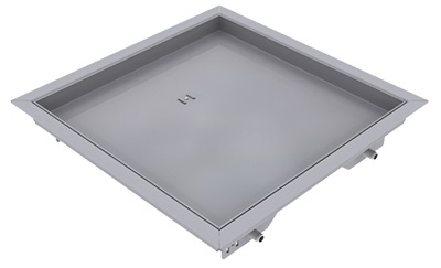 Produktbild DBR 210 150  -  Doppelboden-Auslass DBR 210 inkl. Blinddeckel mit Rand und 15mm Vertiefung