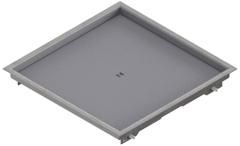 Produktbild DBR 320 150  -  Doppelboden-Auslass DBR 320 inkl. Blinddeckel mit Rand und 15mm Vertiefung