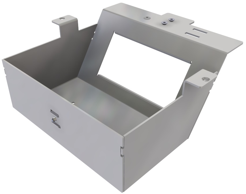 Produktbild DBS 160 045  -  Steckdoseneinsatz mit 2x 45x45-Ausschnitten, leer