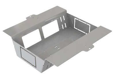 Produktbild DBS 210 040  -  Steckdoseneinsatz für 2x2 FLF, horizontal, leer
