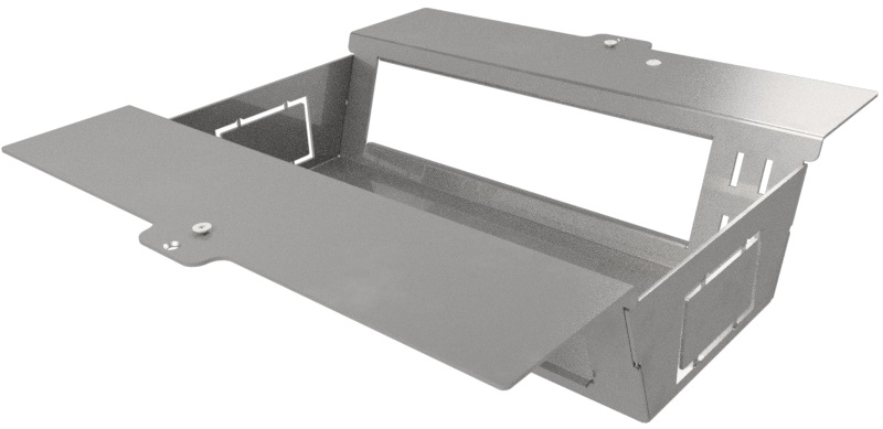 Produktbild DBS 260 045  -  Steckdoseneinsatz mit 2x4 45x45-Ausschnitten, leer