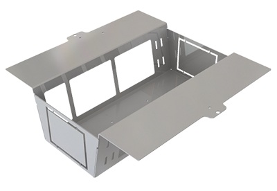 Produktbild DBS 260 100  -  Steckdoseneinsatz für 2x5 FLF, vertikal, leer
