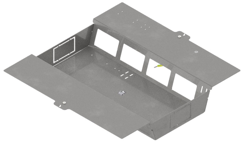 Produktbild DBS 320 080  -  Steckdoseneinsatz für 2x4 FLF, horizontal, leer