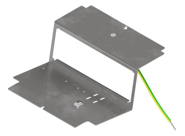 UBD 165 185  -  Steckdoseneinsatz mit 3x 45x45-Ausschnitten, leer
