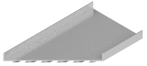 Produktbild ELU 150 314 - Winkel Blinddeckel schmal, 15mm Vertiefung, rechts zu ELU 150
