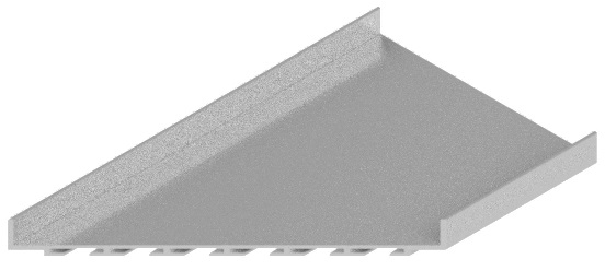 Produktbild ELU 150 324 - Winkel Blinddeckel breit, 15mm Vertiefung, rechts zu ELU 150