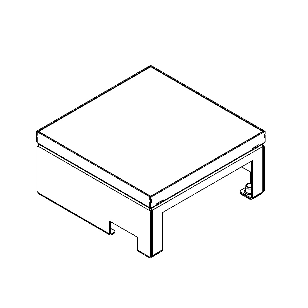 Produktbild UBD 210 202 - Unterflur-Bodendose UBD 210 inkl. belegtem Blinddeckel aus Chromstahl, geschliffen