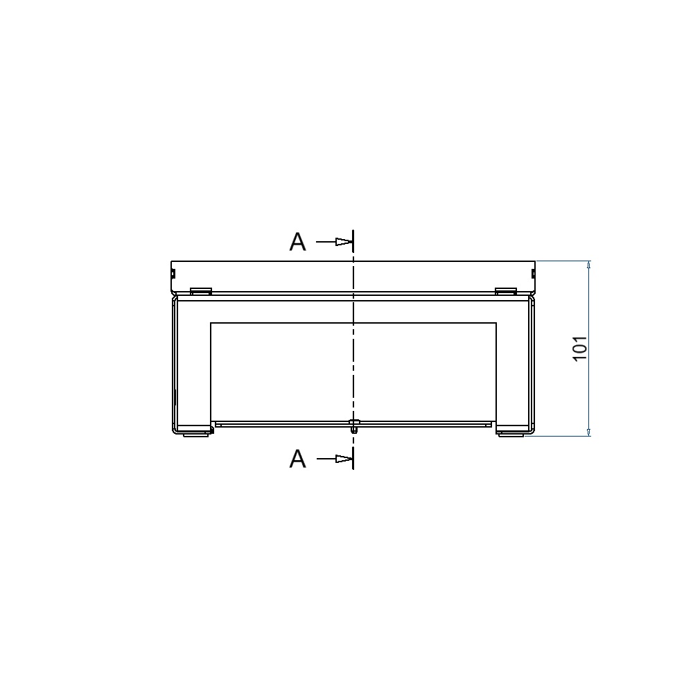 Produktbild UBD 210 202 - Unterflur-Bodendose UBD 210 inkl. belegtem Blinddeckel aus Chromstahl, geschliffen