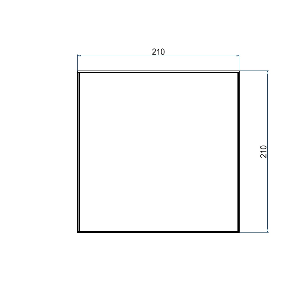 Produktbild UBD 210 202 - Unterflur-Bodendose UBD 210 inkl. belegtem Blinddeckel aus Chromstahl, geschliffen