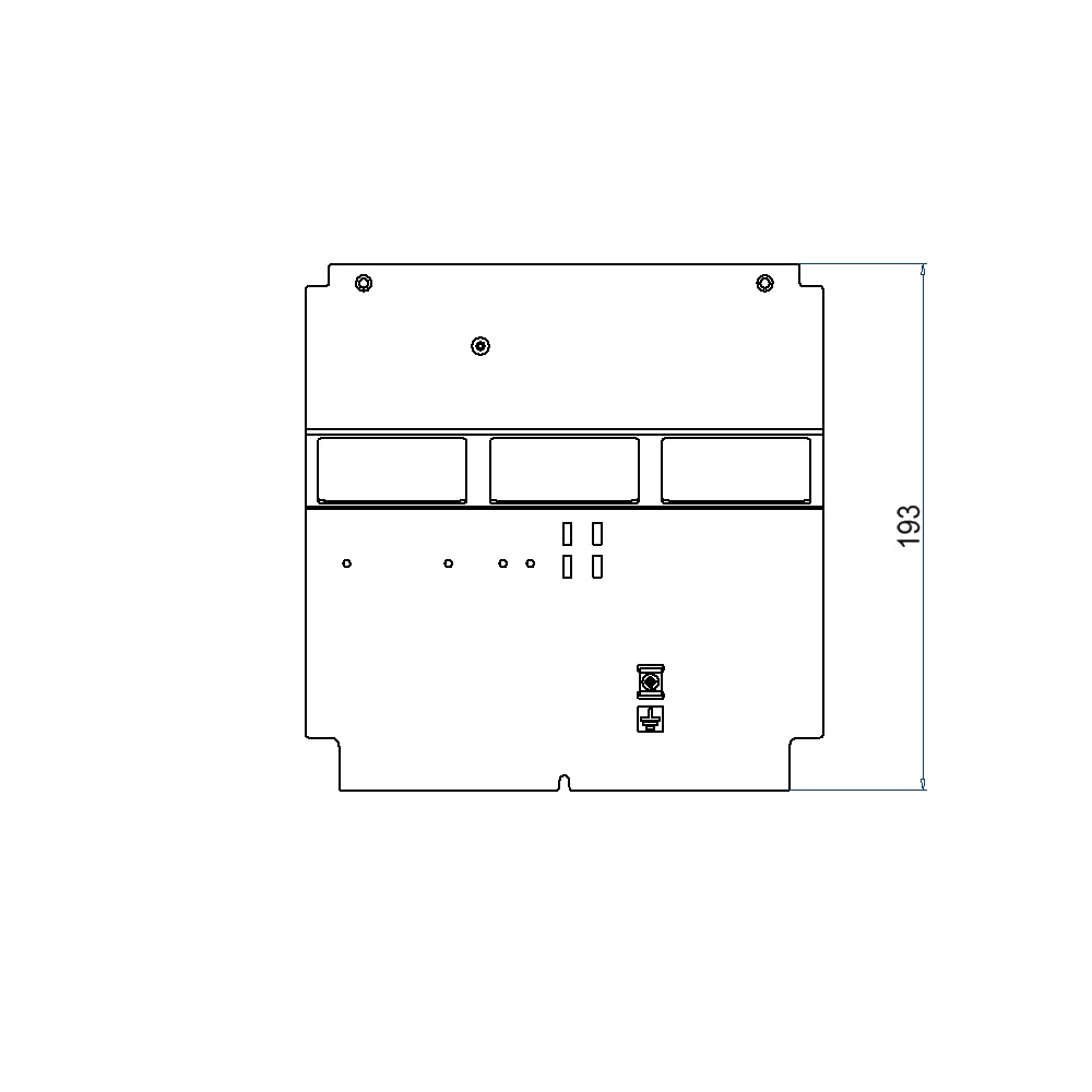 Produktbild UBD 210 215 - Steckdoseneinsatz für 6 FLF, leer